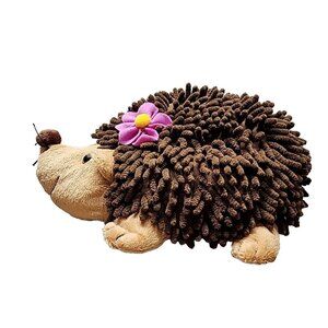 Hedgehog Plush ABC Bakers Brown 12 Inch Pink Daisy Stuffed Animal Soft Toy